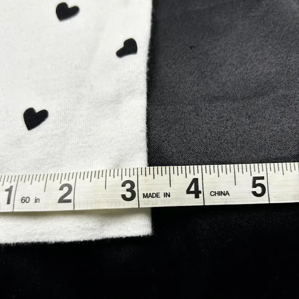 Gymboree‎ Girls White Leggings Black Hearts Size 6Y